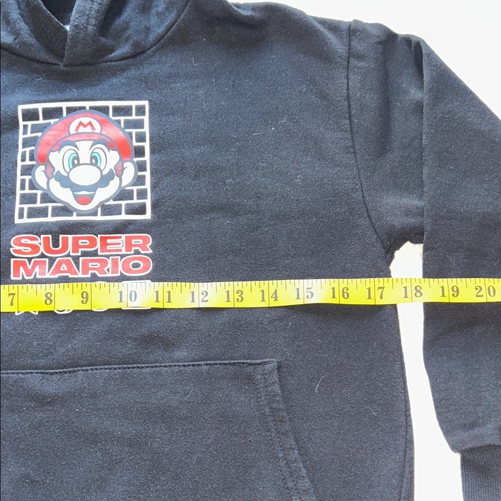 Nintendo Black Super Mario Kids Hoodie - Picture 4 of 7